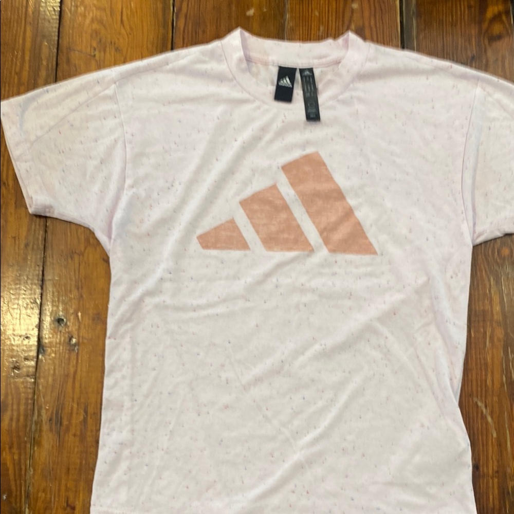 Adidas Pink Speckled T-Shirt